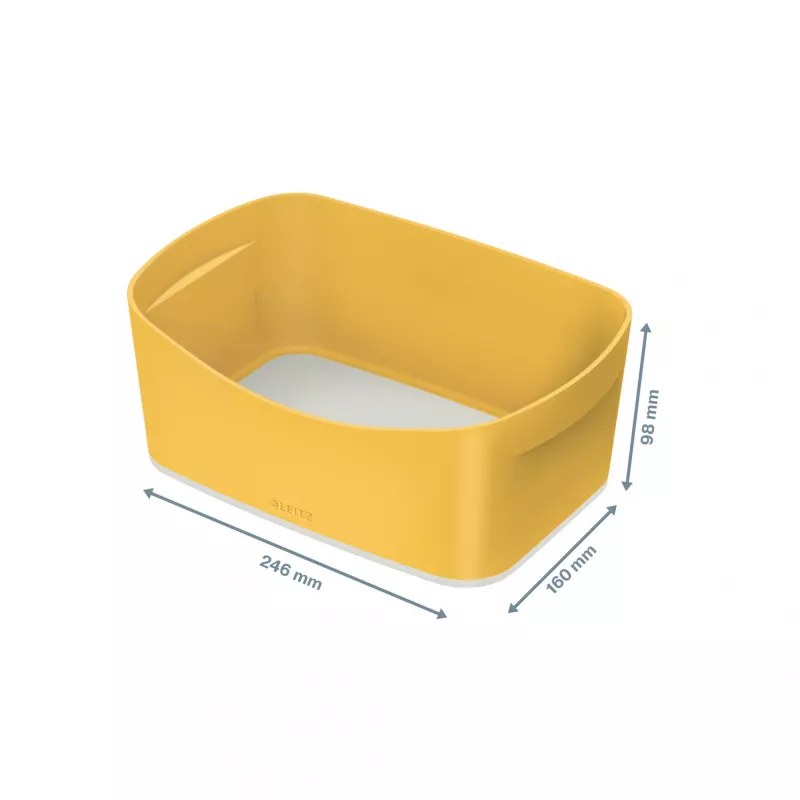 Leitz MyBox Cosy vassoio contenitore, vassoio contenitore, giallo, rettangolare, plastica, monocromatico, 246 mm