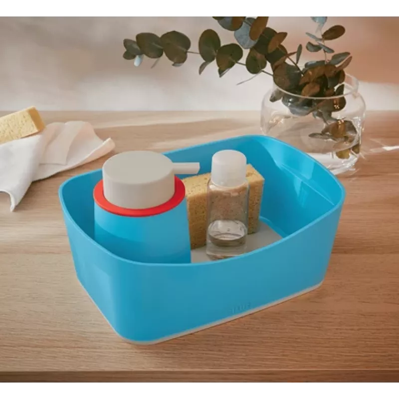 Leitz MyBox Cosy vassoio contenitore, scatola contenitore, blu, rettangolare, plastica, monocolore, interno