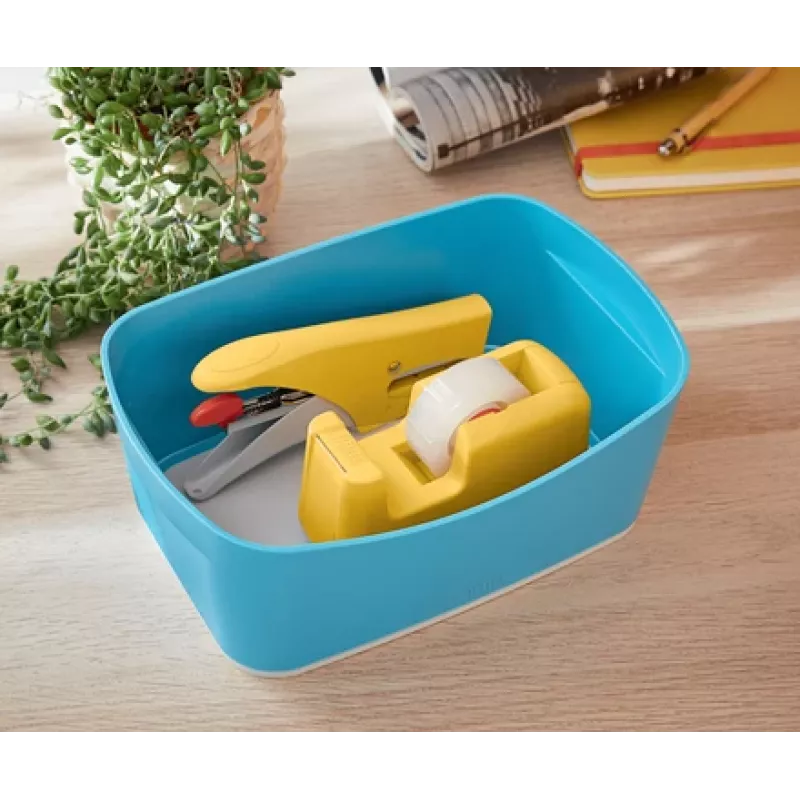 Leitz MyBox Cosy vassoio contenitore, scatola contenitore, blu, rettangolare, plastica, monocolore, interno