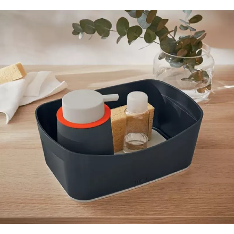 Leitz MyBox Cosy vassoio contenitore, scatola contenitore, grigio, rettangolare, plastica, monocolore, interno