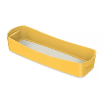 Leitz MyBox Cosy vassoio organizzatore lungo, contenitore, scatola contenitore, giallo, rettangolare, plastica, monocolore, 307 mm