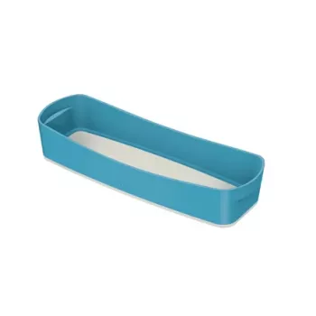 Leitz MyBox Cosy vassoio organizzatore lungo, contenitore, scatola contenitore, blu, rettangolare, plastica, monocolore, 307 mm