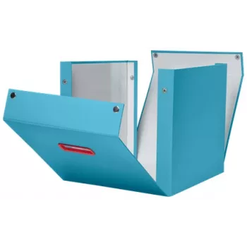 Leitz Click & Store Cosy Cube Large scatola contenitore, scatola contenitore, blu, rettangolare, cartone, monocolore, interno