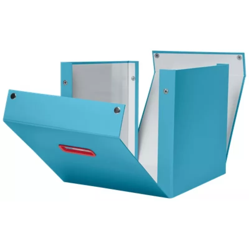 Leitz Click & Store Cosy Cube Large scatola contenitore, scatola contenitore, blu, rettangolare, cartone, monocolore, interno