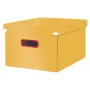 Leitz Click & Store Cosy Medium scatola contenitore, scatola contenitore, giallo, rettangolare, cartone, monocolore, interno