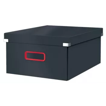 Leitz Click & Store Cosy Large scatola contenitore, scatola contenitore, grigio, rettangolare, cartone, monocolore, interno