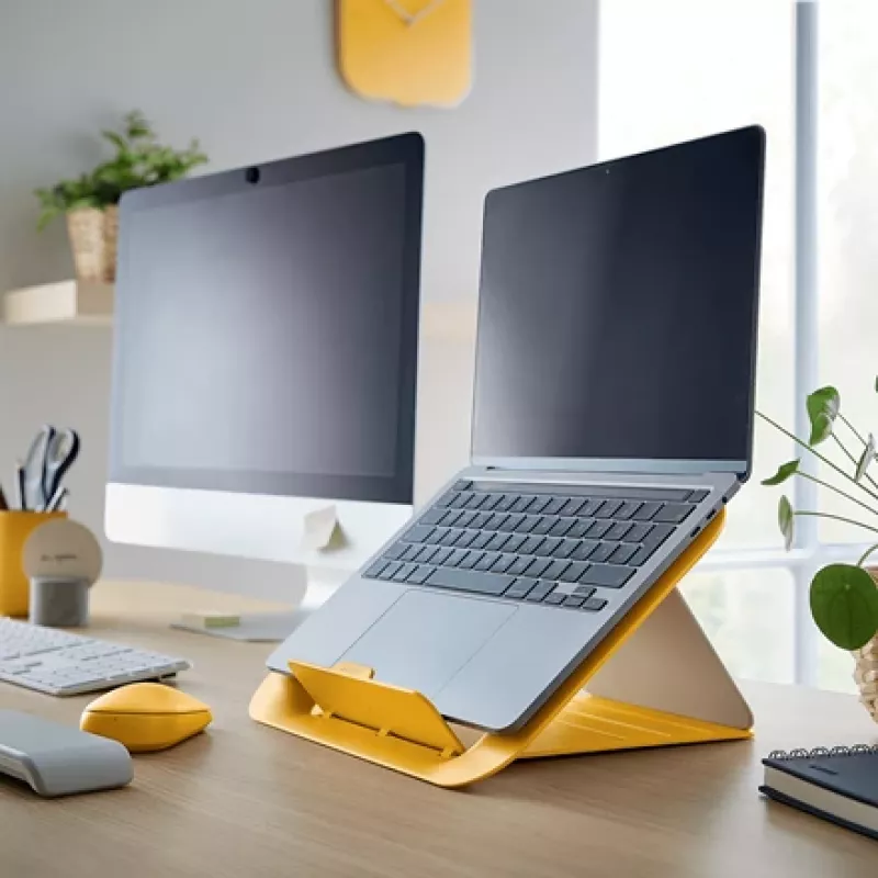 Leitz Ergo Cosy supporto per laptop regolabile, 80% plastica riciclata