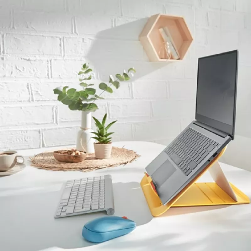 Leitz Ergo Cosy supporto per laptop regolabile, 80% plastica riciclata