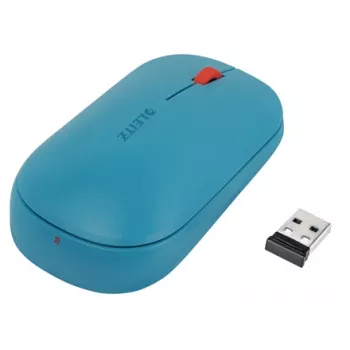 Leitz Cosy mouse wireless, ambidestro, RF Wireless + Bluetooth, 4000 DPI, blu