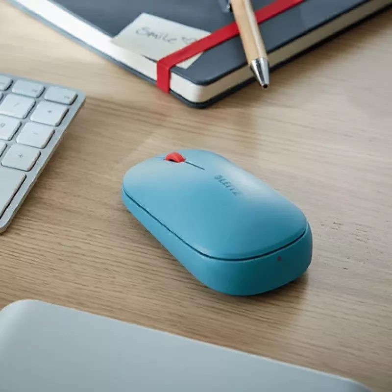 Leitz Cosy mouse wireless, ambidestro, RF Wireless + Bluetooth, 4000 DPI, blu