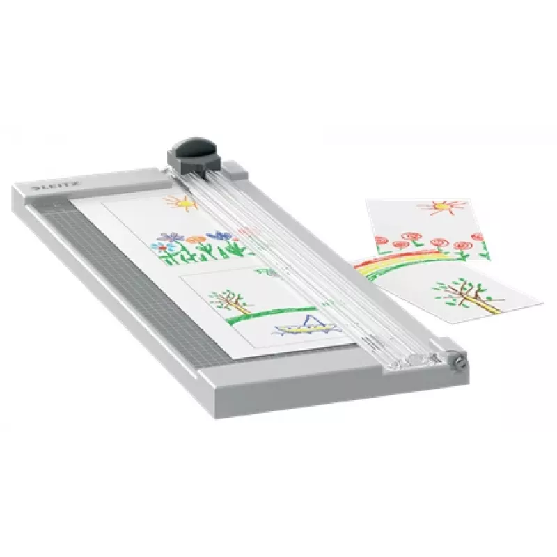 Leitz Precision Home taglierina per carta A4, 8 fogli, A4, 80 g/m², grigio, gomma, 153 mm