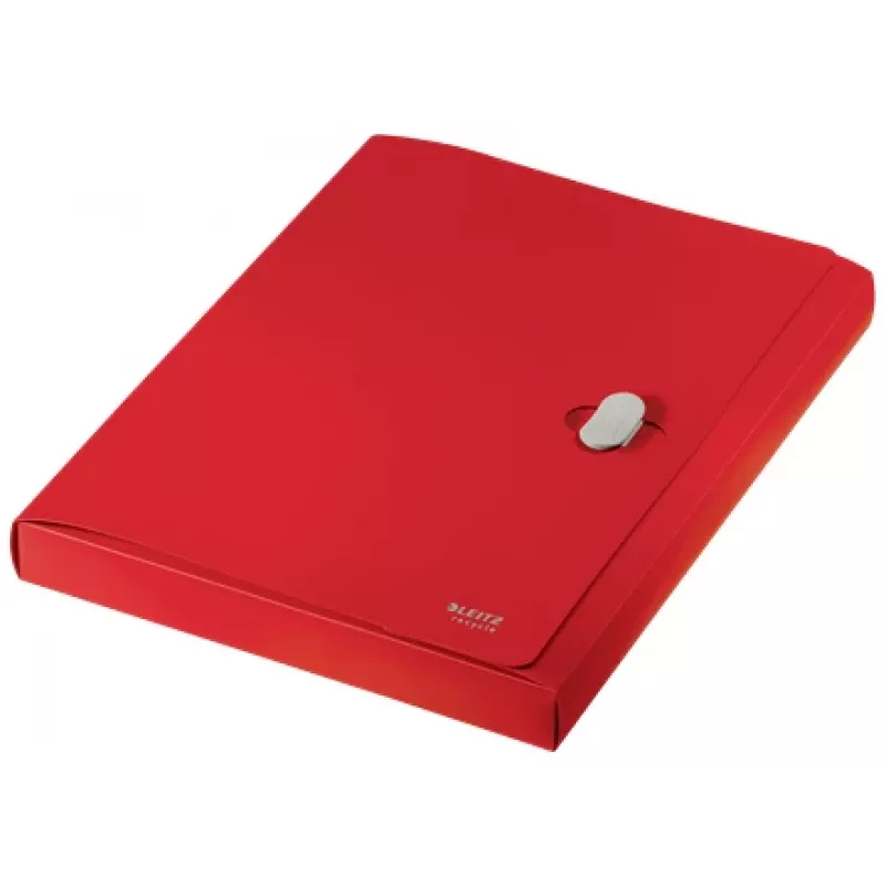 Leitz Recycle Box File, raccoglitore tradizionale, A4, polipropilene (PP), rosso, orizzontale/verticale, 250 fogli