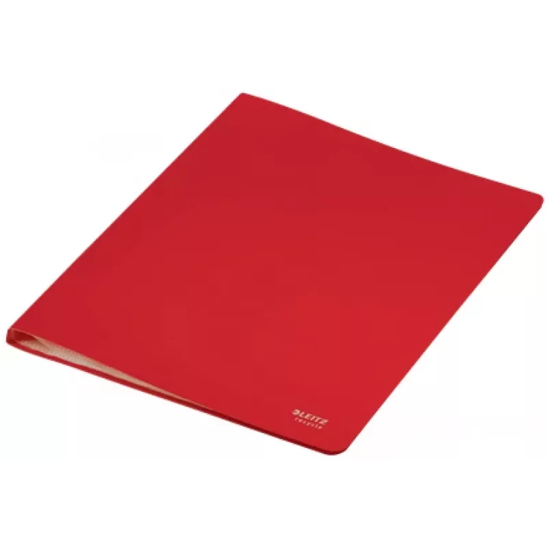 Leitz Recycle album con tasche, rosso, polipropilene (PP), 20 tasche, 40 fogli, orizzontale/verticale, A4
