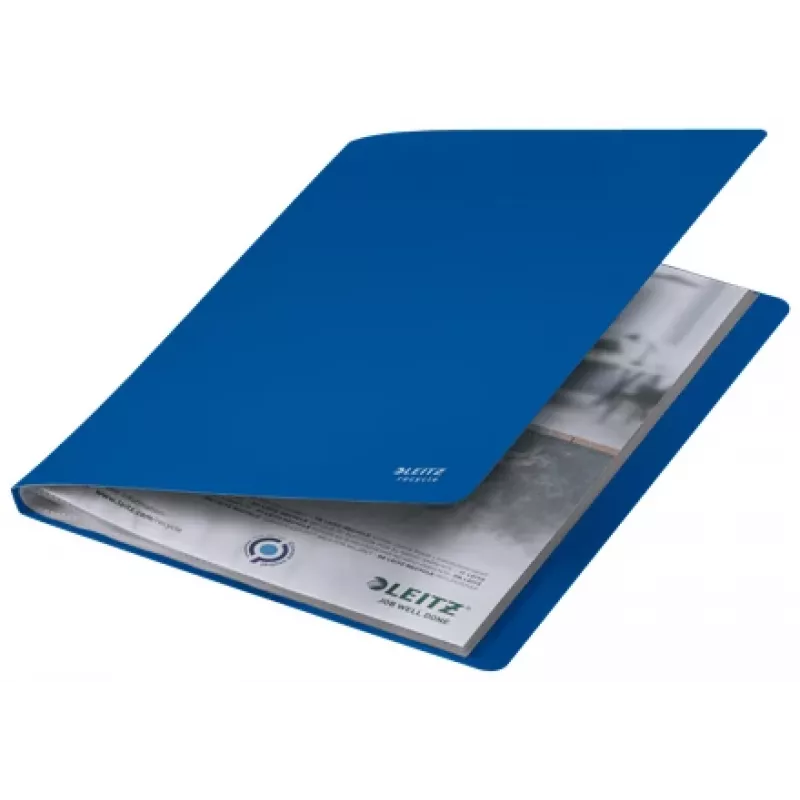Leitz Recycle album con tasche, blu, polipropilene (PP), 20 tasche, 40 fogli, orizzontale/verticale, A4