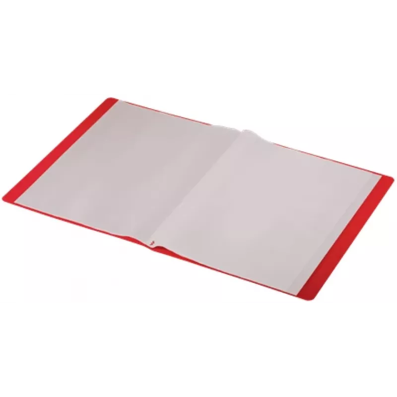 Leitz Recycle album con tasche, rosso, polipropilene (PP), 40 tasche, 80 fogli, orizzontale/verticale, A4