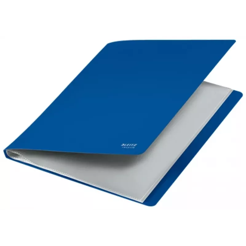 Leitz Recycle Display Book, blu, polipropilene (PP), 40 tasche, 80 fogli, orizzontale/verticale, A4