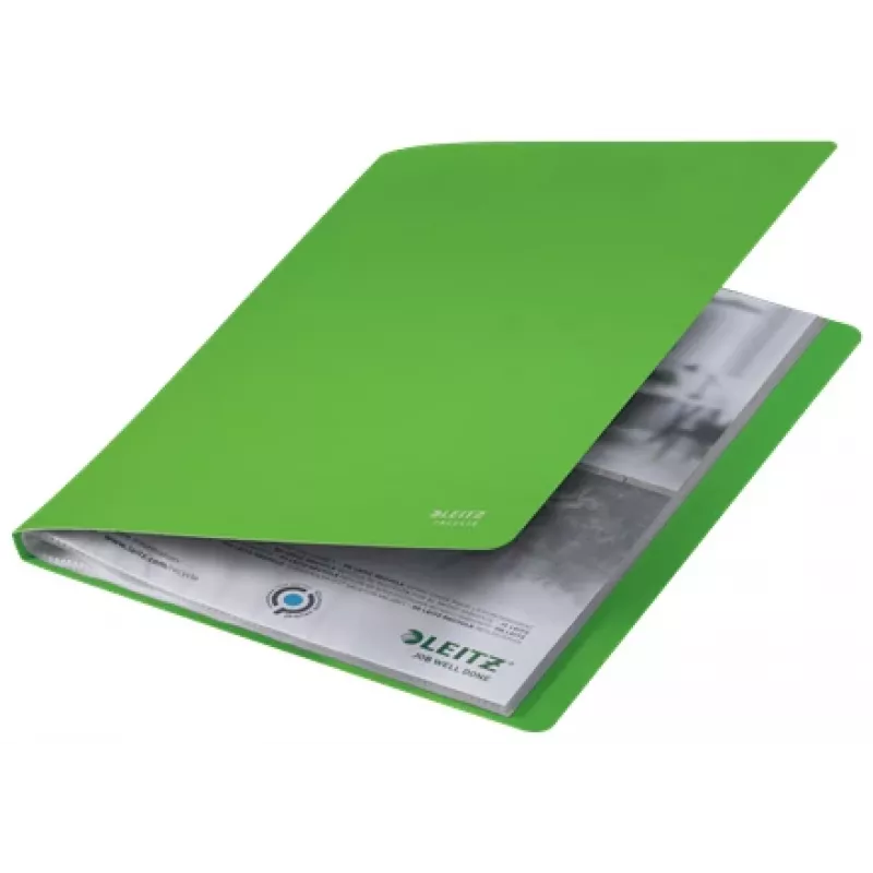 Leitz Recycle Display Book, verde, polipropilene (PP), 40 tasche, 80 fogli, orizzontale/verticale, A4