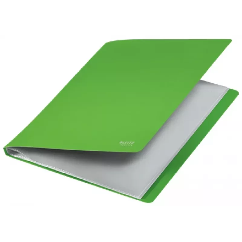 Leitz Recycle Display Book, verde, polipropilene (PP), 40 tasche, 80 fogli, orizzontale/verticale, A4