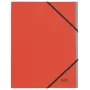 Leitz Recycle rubrica a schede in cartone, cartella per firme, A4, cartone, rosso, 430 g/m², elastico
