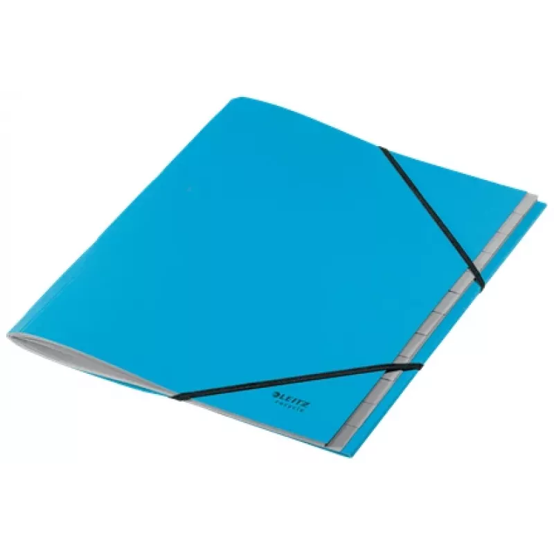 Leitz Recycle rubrica a schede in cartone, A4, cartone, blu, 430 g/m², a impatto climatico zero, 247 mm