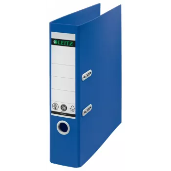 Leitz 180° Recycle raccoglitore a leva, A4, anelli tondi, archivio, cartone, blu, blu