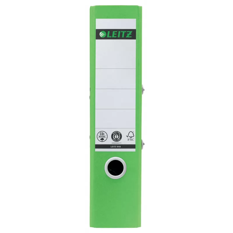 Leitz 180° Recycle raccoglitore a leva, A4, anelli tondi, archivio, cartone, verde, verde