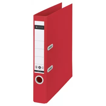 Leitz 180° Recycle raccoglitore ad anelli, A4, anelli tondi, archivio, cartone, rosso, rosso