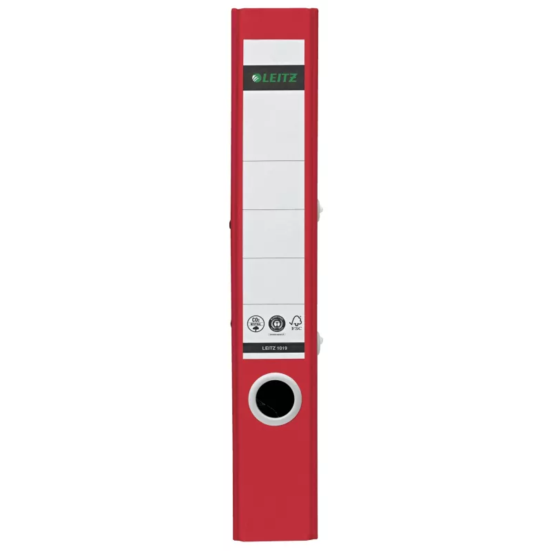 Leitz 180° Recycle raccoglitore ad anelli, A4, anelli tondi, archivio, cartone, rosso, rosso