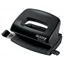 Leitz NeXXt Recycle mini perforatore, 10 fogli, nero, plastica, 8 cm, 5,5 mm, A4