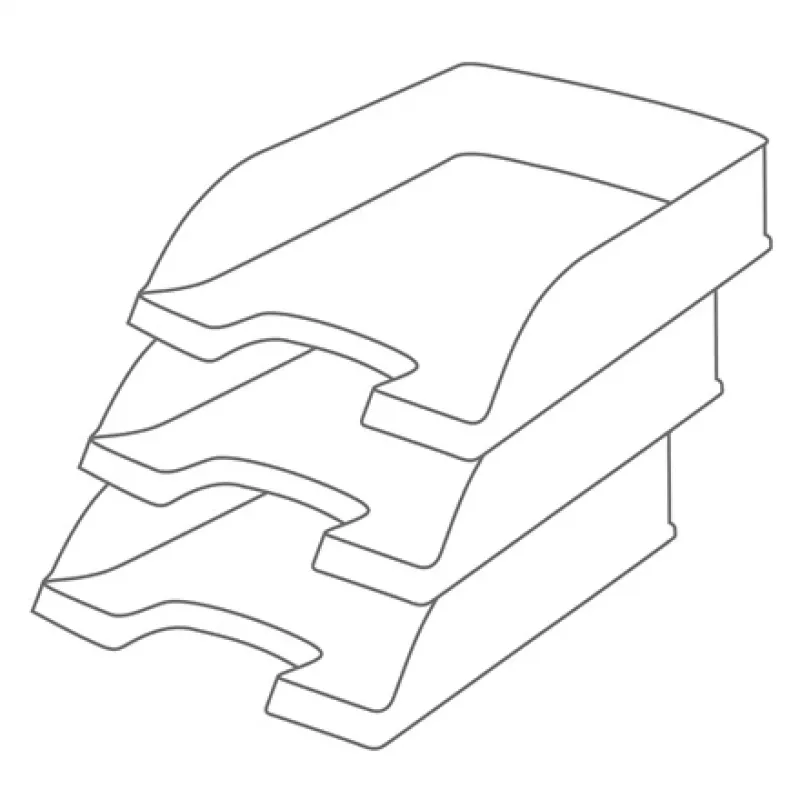 Leitz Recycle vassoio portadocumenti, plastica, rosso, A4+, A4, A4+, 1 cassetto, 255 x 70 x 357 mm