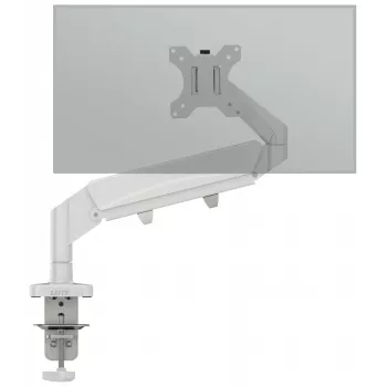 Leitz Ergo braccio salvaspazio per monitor singolo, morsetto/passacavo da scrivania, 9 kg, 43,2 cm (17