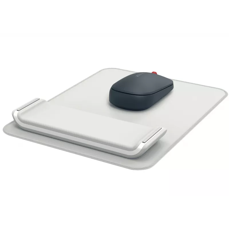 Leitz Ergo tappetino mouse con poggiapolsi regolabile, grigio, 200 mm, 260 mm, 450 g, 1 pz.
