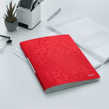 Leitz Display Book WOW PP 40 tasche, rosso, polipropilene (PP), 40 tasche, A4, 231 mm, 16 mm