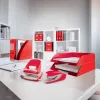 Leitz portariviste WOW, rosso, plastica, A4, 75 mm, 258 mm, 312 mm