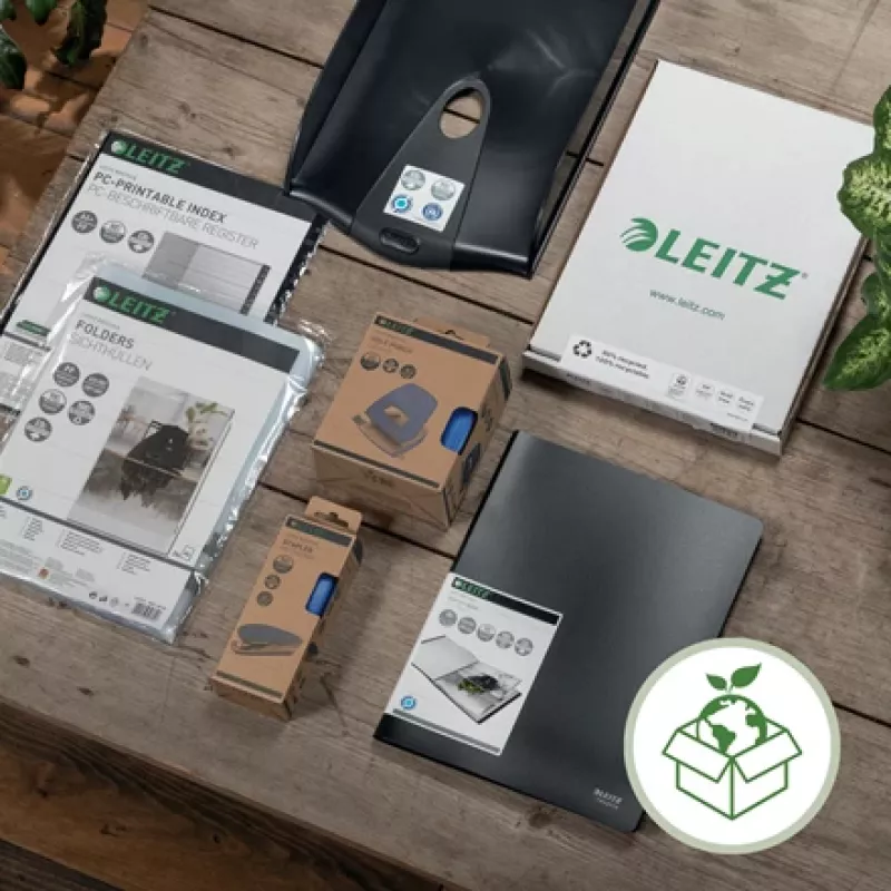 Leitz NeXXt Recycle perforatrice, 30 fogli, verde, plastica, 8 cm, 5,5 mm, A4, A5, A6, Folio, US-Quart, 8 x 8 x 8 cm