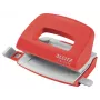 Leitz NeXXt Recycle mini perforatrice, 10 fogli, rosso, plastica, 8 cm, 5,5 mm, A4, A5, A6, Folio, US-Quart, 8 x 8 x 8 cm