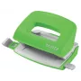 Leitz NeXXt Recycle mini perforatrice, 10 fogli, nero, plastica, 8 cm, 5,5 mm, A4
