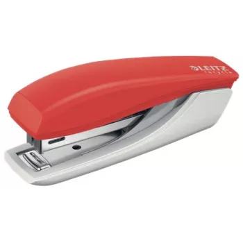 Leitz NeXXt Recycle mini cucitrice, 10 fogli, rosso, chiusura standard, plastica, 80 g/m², 3,5 cm