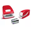 Leitz cucitrice a batteria WOW 5566, 10 fogli, clinch standard, 1 cm, plastica, rosso, batteria