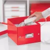 Leitz Click & Store WOW scatola portaoggetti piccola, scatola portaoggetti, rosso, rettangolare, cartone, monocolore, interni