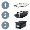 Leitz Click & Store WOW scatola portaoggetti piccola, scatola portaoggetti, rosso, rettangolare, cartone, monocolore, interni