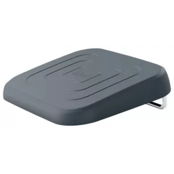 Leitz Ergo poggiapiedi regolabile per scrivania, 80% plastica riciclata, grigio, plastica riciclata, 34 cm, 42 cm, 340 mm, 420 mm