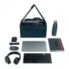 Leitz Fabric Compact Hot Desking borsa da lavoro, tessuto, monocolore, unisex, 355 mm, 200 mm, 210 mm