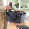 Leitz Fabric Compact Hot Desking borsa da lavoro, tessuto, monocolore, unisex, 355 mm, 200 mm, 210 mm