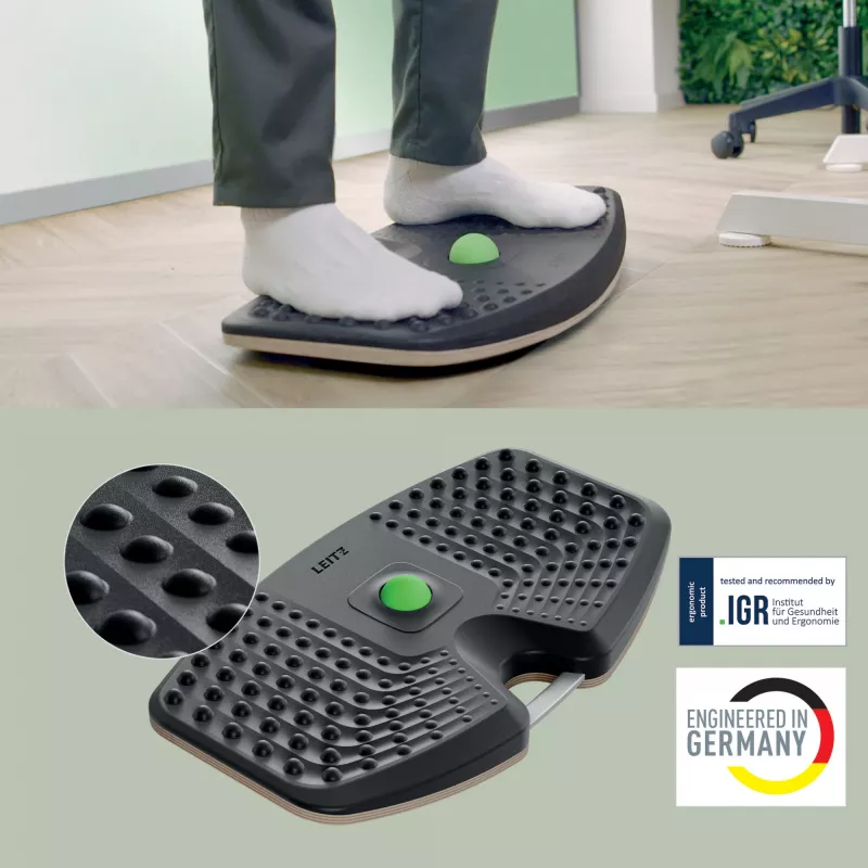 Leitz Ergo Active balance board, balance board, grigio scuro, 200 kg, -14 - 14°, 540 mm, 310 mm