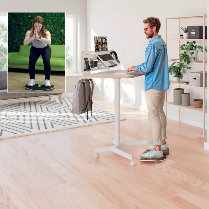 Leitz Ergo Active balance board, balance board, grigio scuro, 200 kg, -14 - 14°, 540 mm, 310 mm