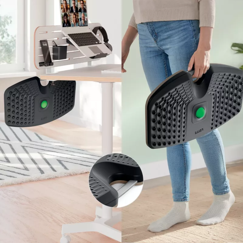 Leitz Ergo Active balance board, balance board, grigio scuro, 200 kg, -14 - 14°, 540 mm, 310 mm