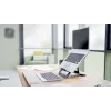 Leitz Ergo supporto per laptop regolabile in altezza in alluminio Ultra-Flat, braccio per laptop e tablet, grigio scuro, alluminio, 25,4 cm (10 inch), 43,2 cm (17 inch), 25,4 cm (10 inch)