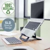 Leitz Ergo supporto per laptop regolabile in altezza in alluminio Ultra-Flat, braccio per laptop e tablet, grigio scuro, alluminio, 25,4 cm (10 inch), 43,2 cm (17 inch), 25,4 cm (10 inch)