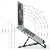Leitz Ergo supporto per laptop regolabile in altezza in alluminio Ultra-Flat, braccio per laptop e tablet, grigio scuro, alluminio, 25,4 cm (10 inch), 43,2 cm (17 inch), 25,4 cm (10 inch)